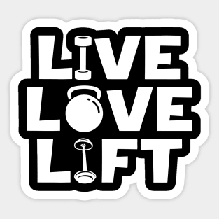 Live Love Lift Sticker